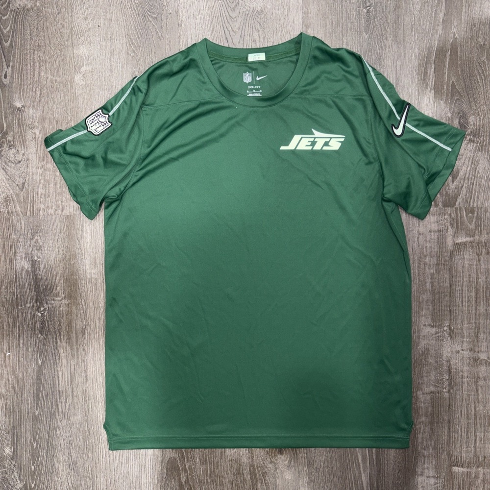 New York Jets Nike Shirt Mens XL NFL Football Andrew Dollak Team Issue Green